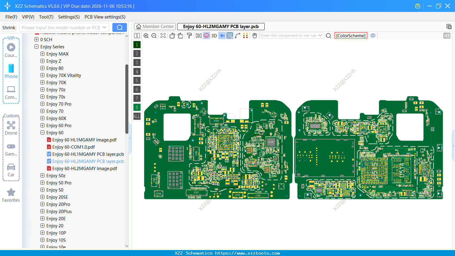 Enjoy 60-HL2MGAMY PCB Layer